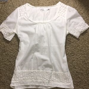 PRANA LACY WHITE BLOUSE